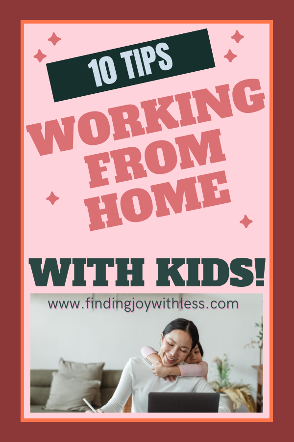 work from home tips with children