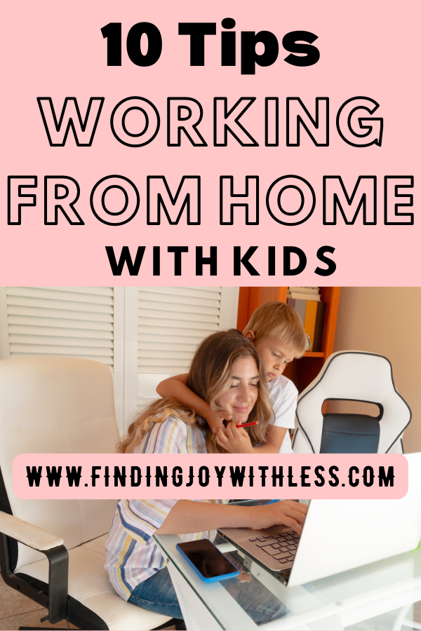 home-based working, with kids