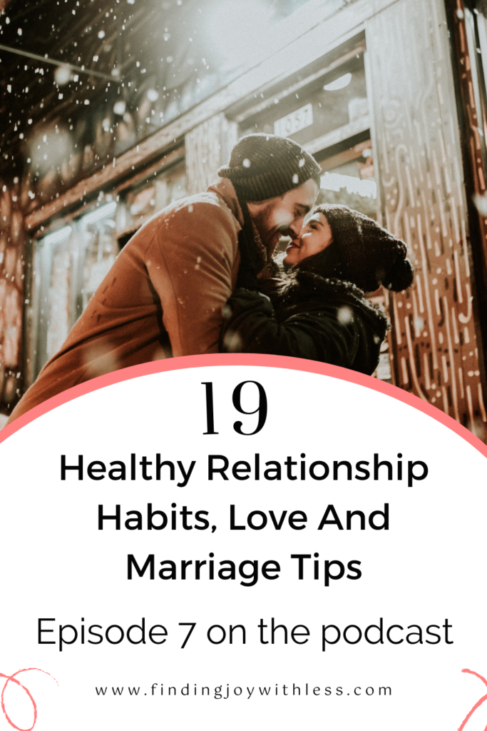 healthy relationship habits